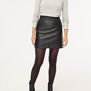 J Crew Factory Faux Leather Skirt Size 6